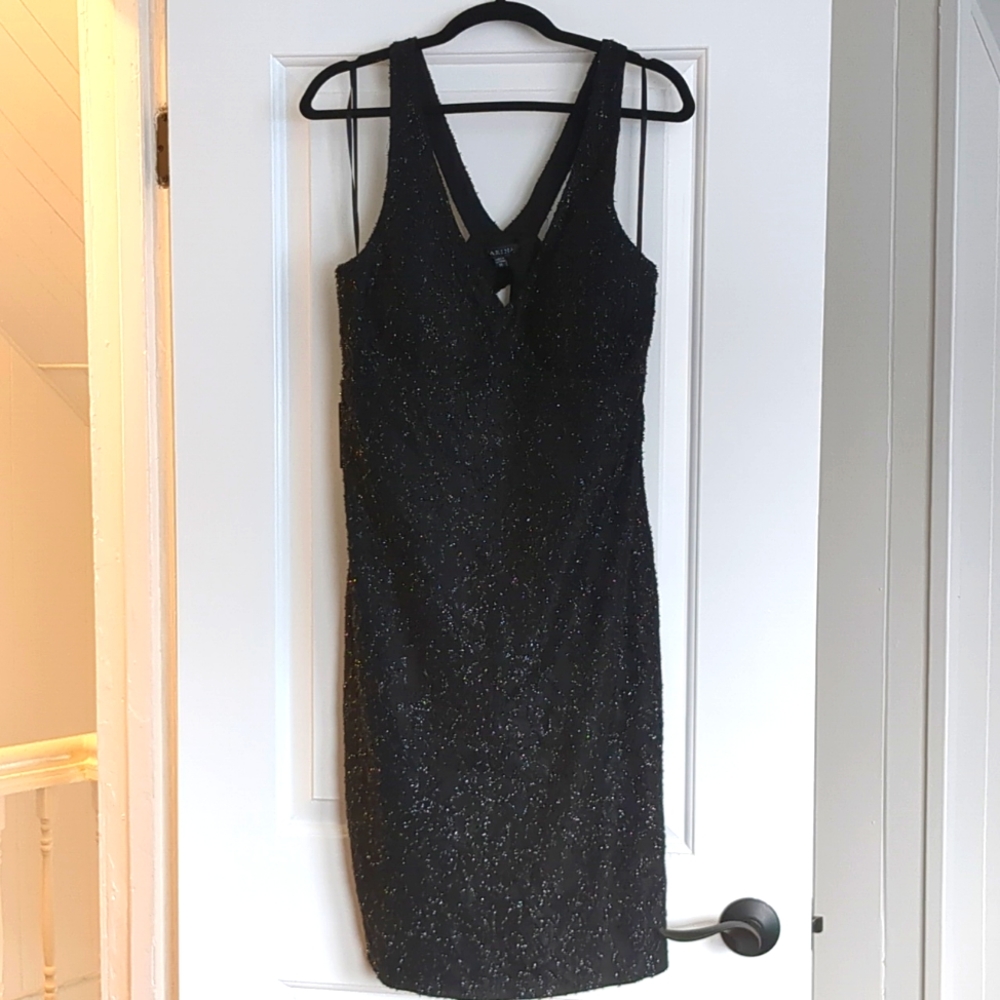 Black formal cutout dress